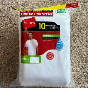 Men’s Hanes White T-Shirts XL